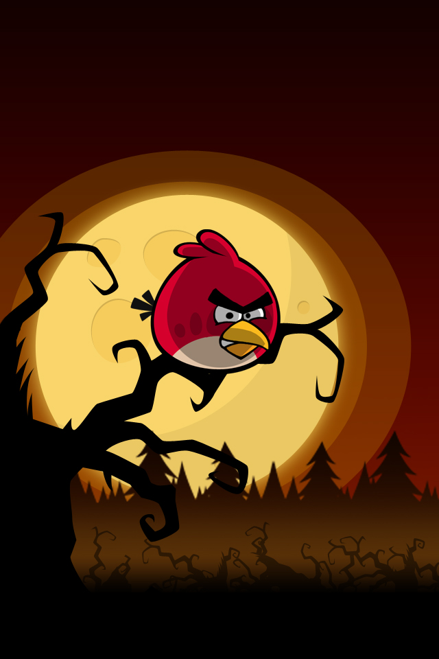 Angry Birds halloween játék mobil háttérkép