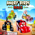 Autó verseny Angry Birds játék