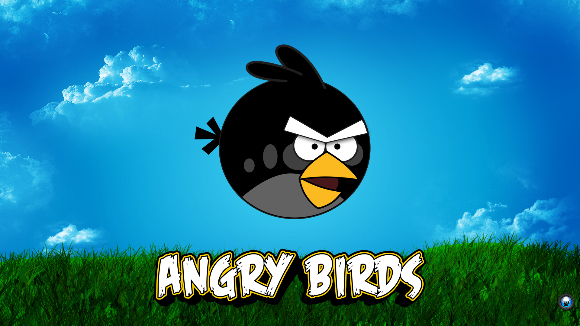 Angry Birds fekete csirke háttérkép