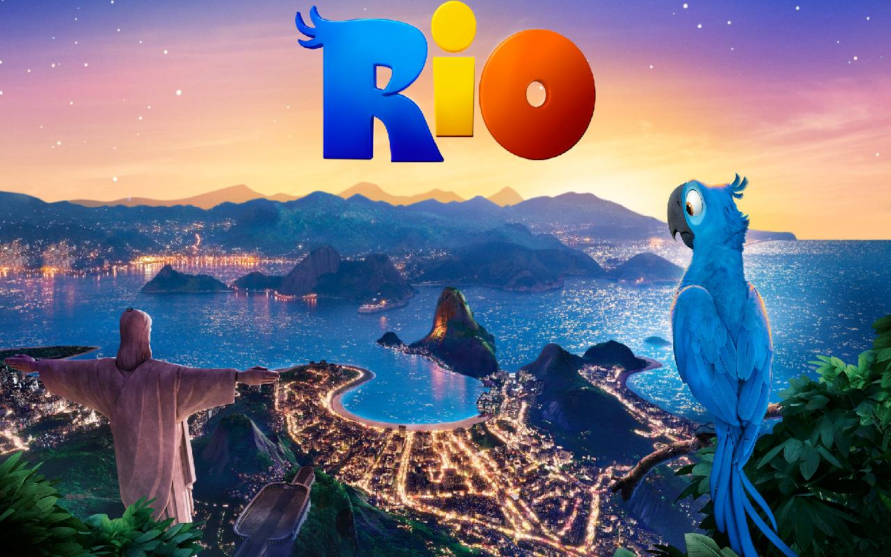 Angry Birds Rio papagály háttérkép
