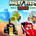 Autós futam Angry Birds játék