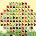 Színes madarak Mahjong Angry Birds játék