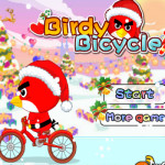 Téli biciklizés Angry Birds játék